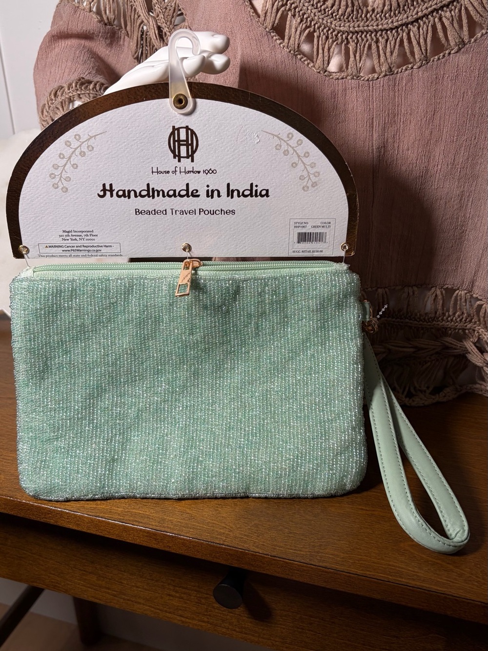 XL VIRAL BEADED BAG - I NEED A VACATION 2026 -  XL WALLET/WRISTLET - Picture 10 of 10